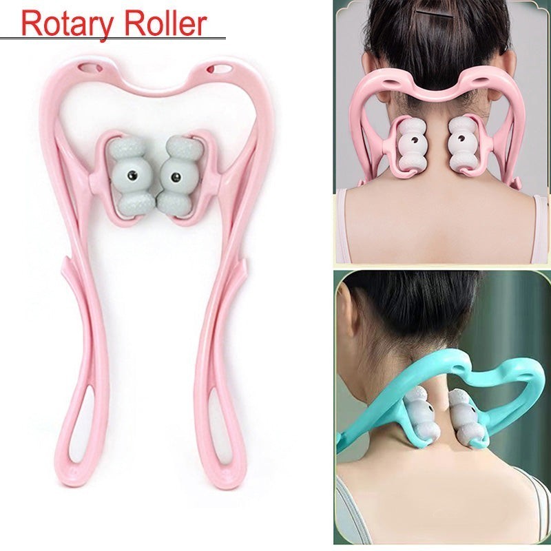 A practical massage tool designed for home, office, and travel use with an ergonomic rolling design.