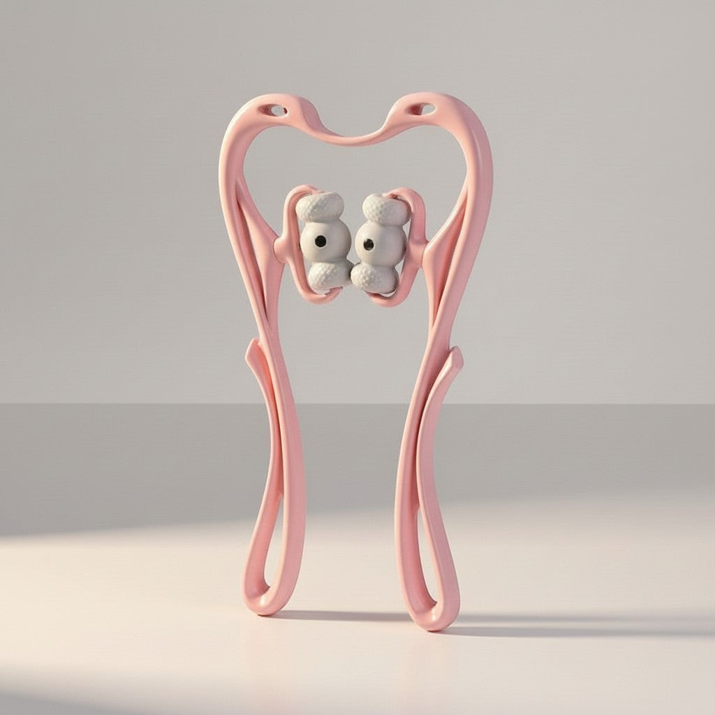 A portable manual massage accessory designed for relaxation sessions and wellness-focused lifestyles.