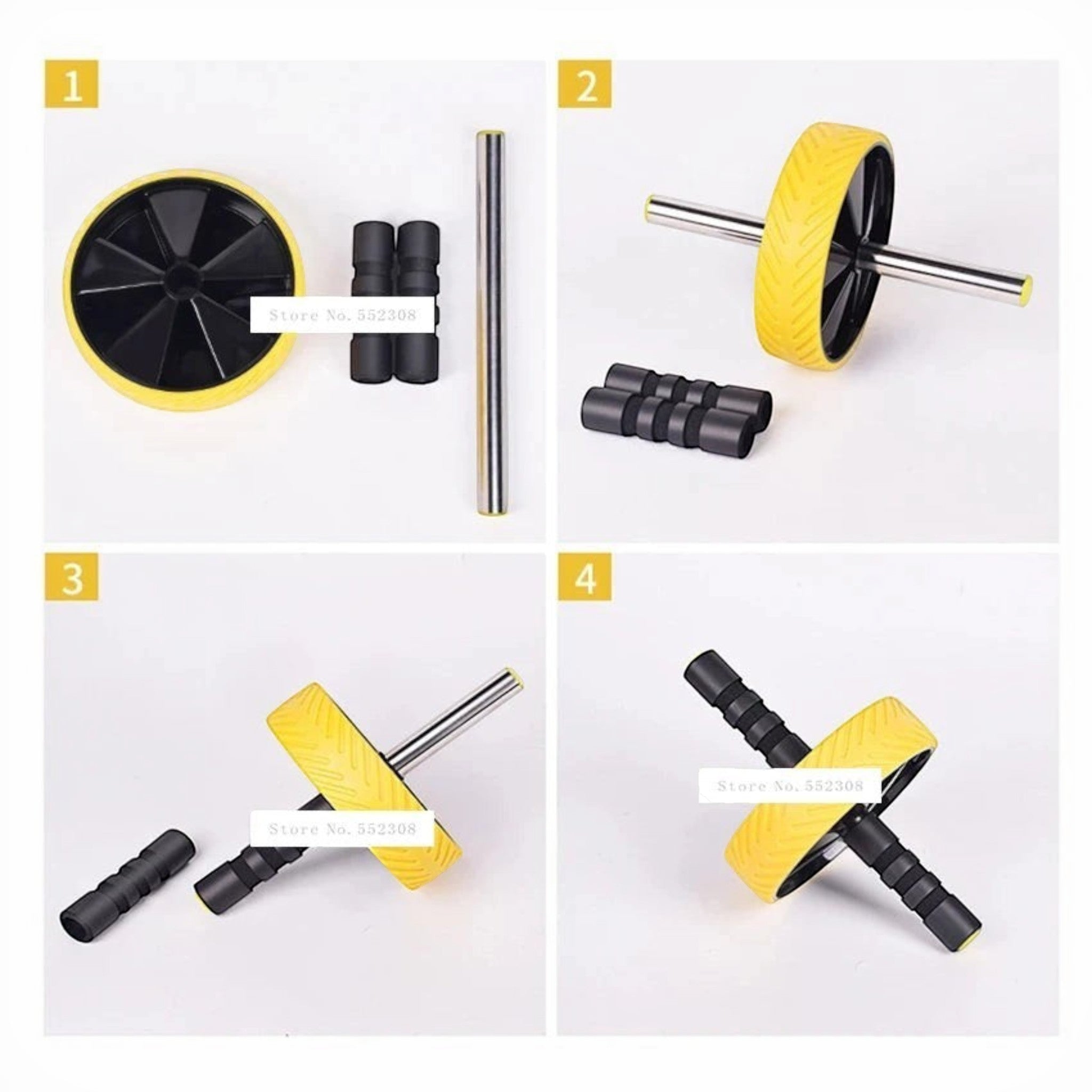 Compact and easy to use, this ab roller wheel is ideal for core workouts and everyday exercise sessions.