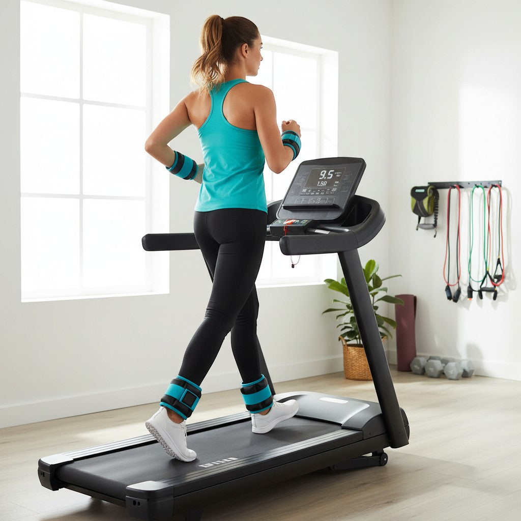 Improve workout versatility with adjustable ankle weights featuring a comfortable fit and durable construction.