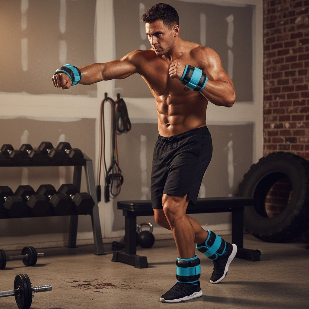 Comfortable and adjustable fitness weights designed for walking, jogging, home workouts, and strength training.