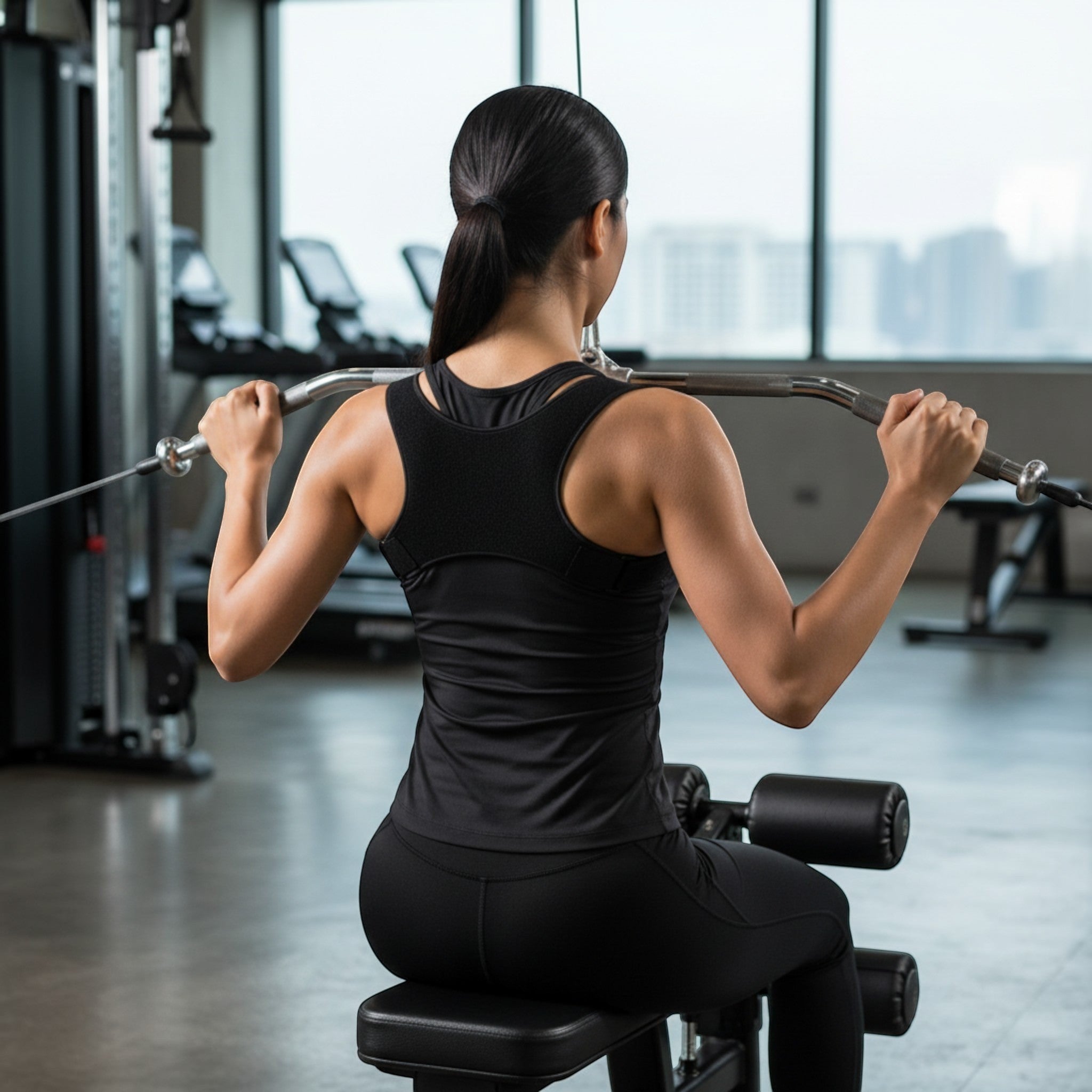 Stay comfortable during work, study, or daily activities with an adjustable upper back support brace.