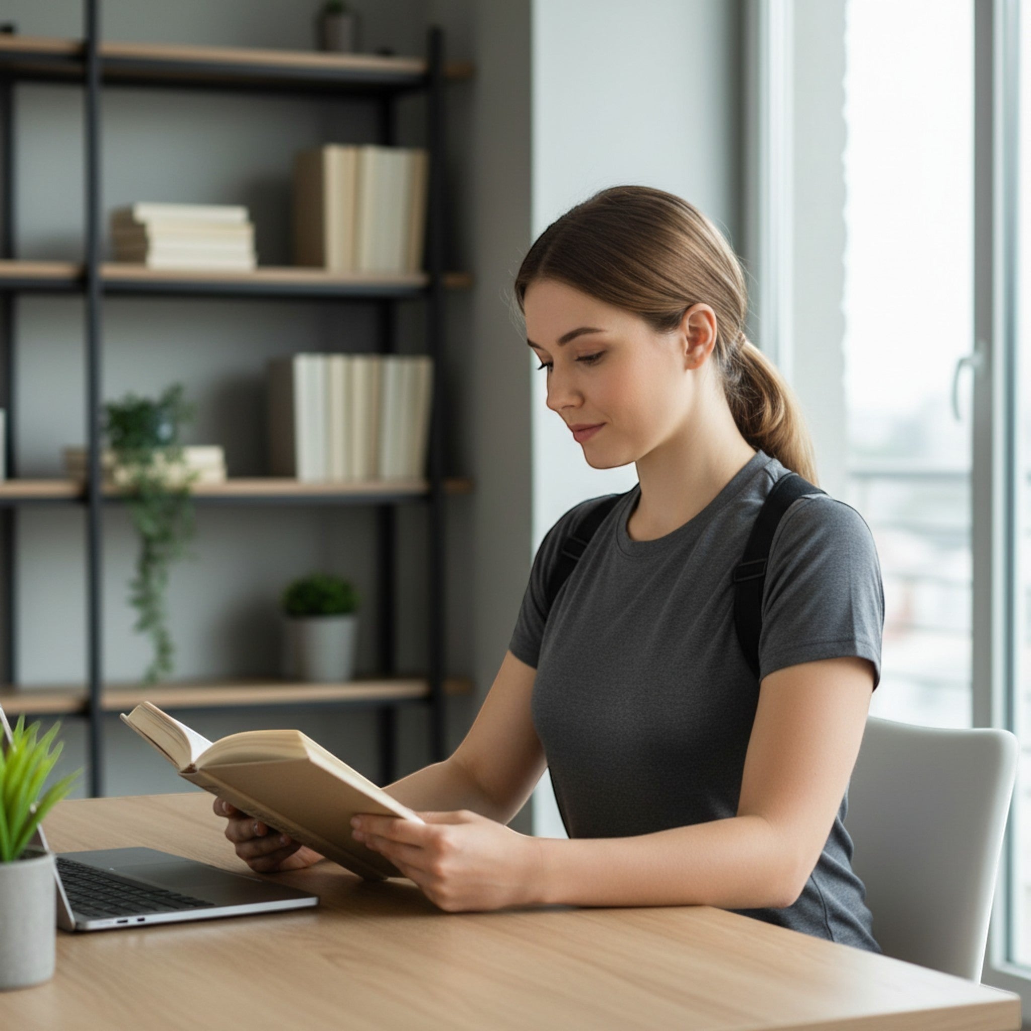 Experience a comfortable fit and modern ergonomic design with this lightweight back support brace.