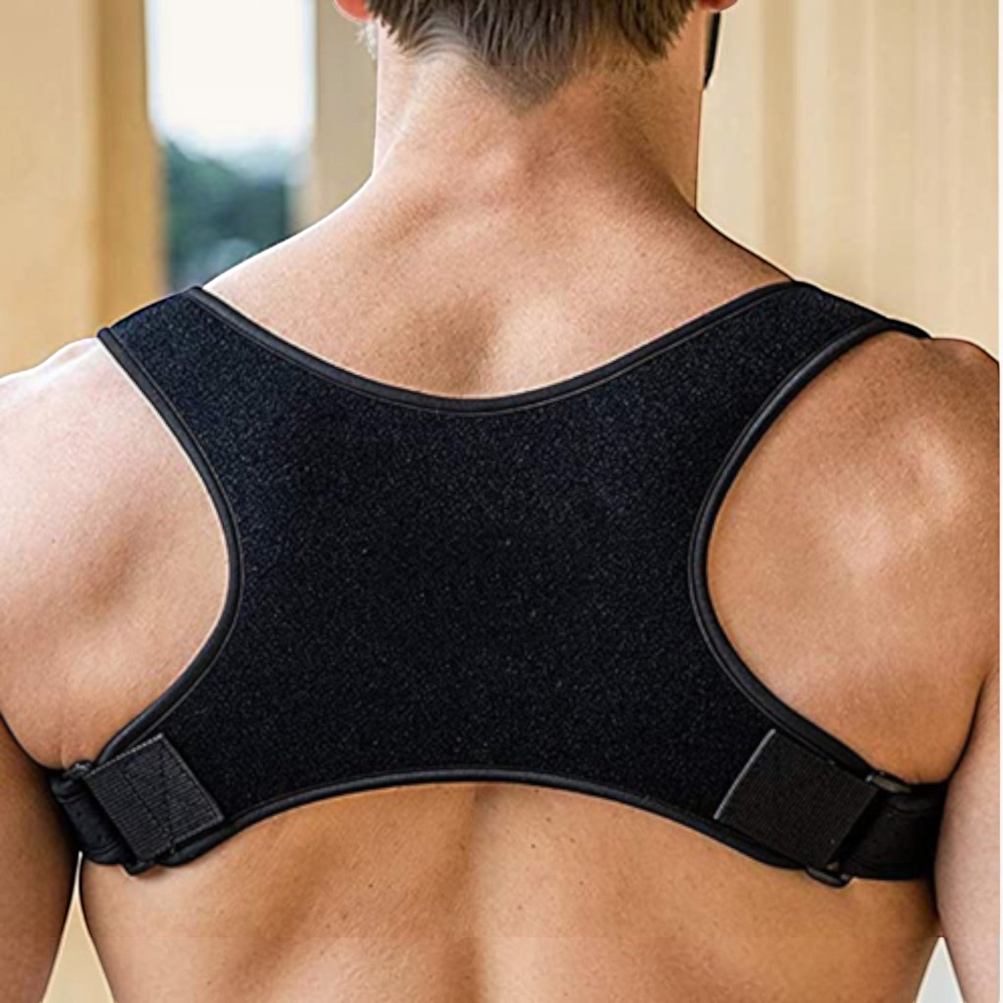 Improve everyday comfort with an adjustable posture support brace designed for a lightweight fit and all-day wear.