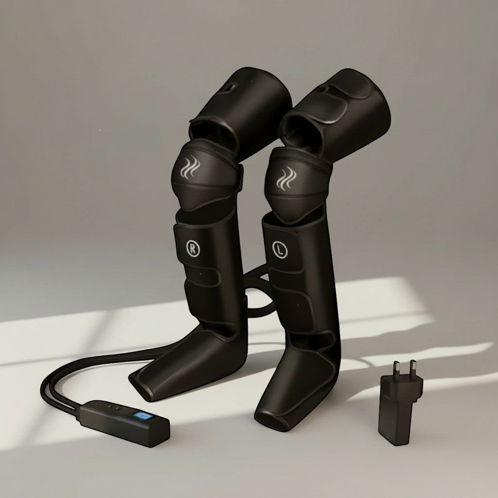 Enjoy a soothing massage experience with a portable air compression leg massager designed for everyday comfort.
