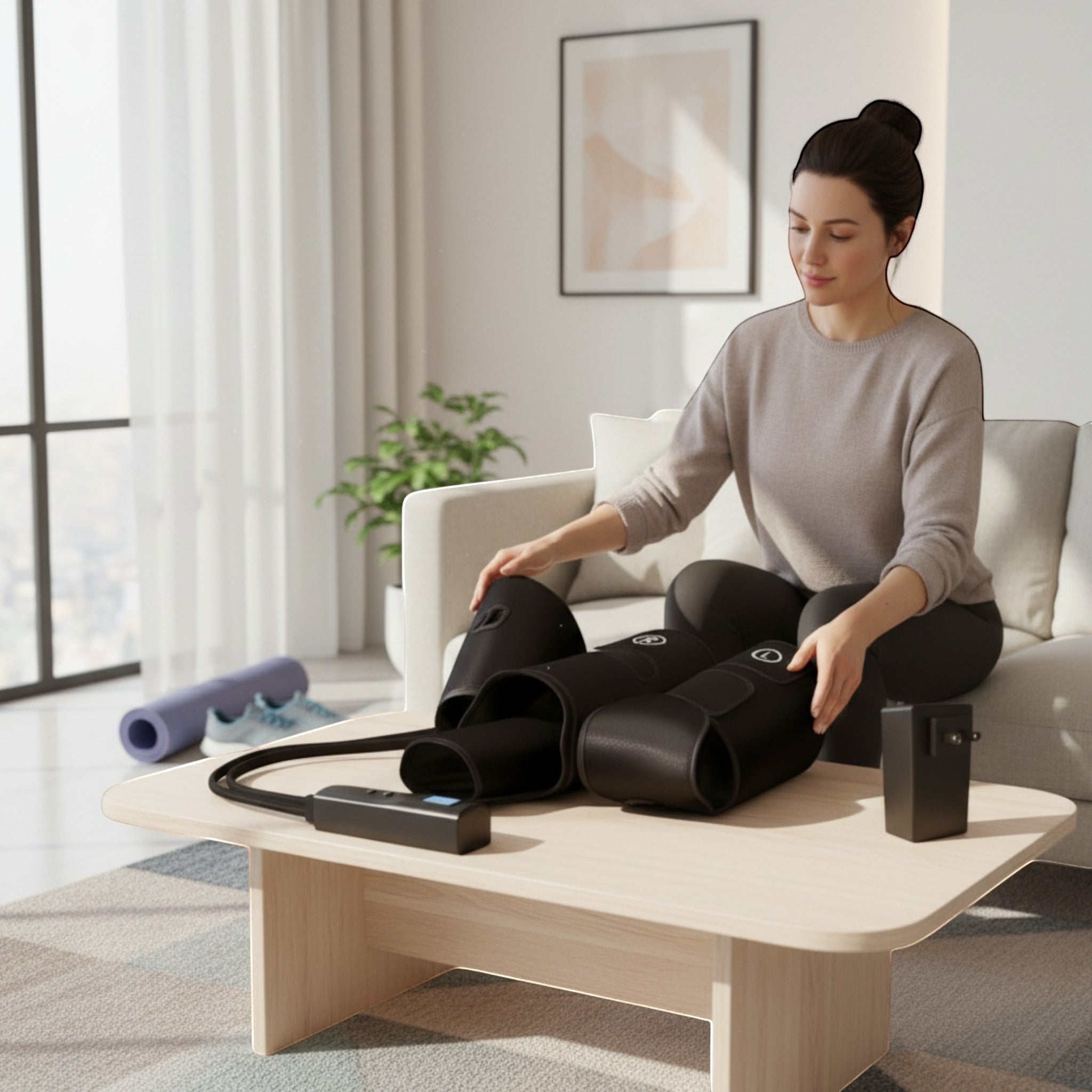 A practical wellness accessory designed to provide a relaxing massage experience from the comfort of home.