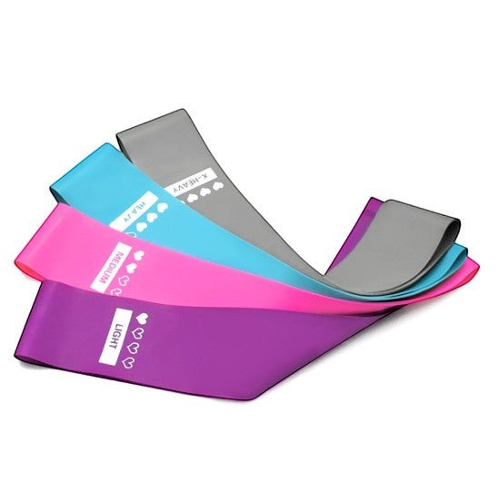 Premium resistance bands designed for home workouts, gym training, stretching, and active lifestyles.
