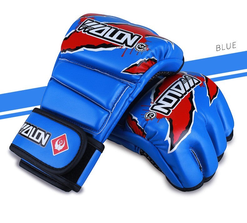 Half finger sports gloves designed for boxing, fitness, martial arts, and everyday training with a secure and comfortable fit.