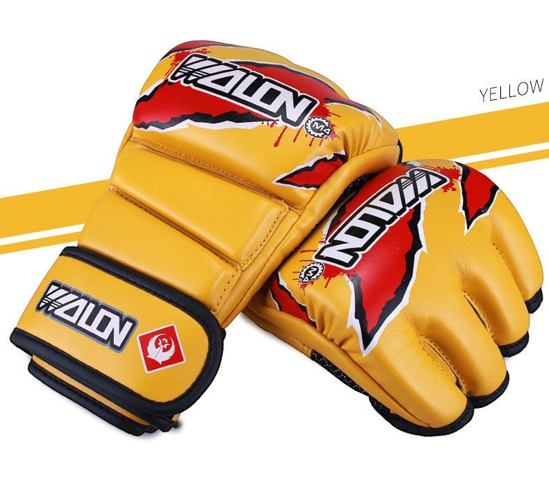 Enhance your training experience with comfortable half finger boxing gloves suitable for fitness, boxing drills, and martial arts practice.