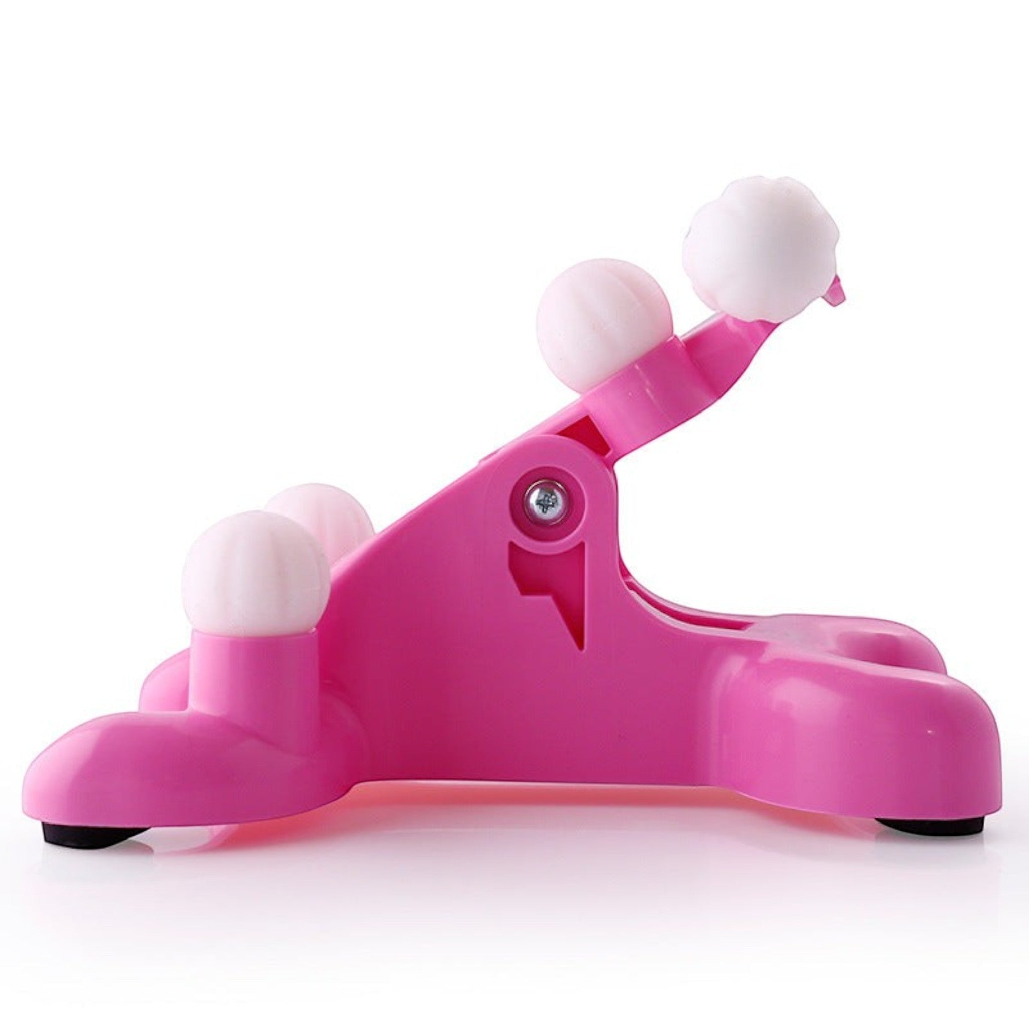 Experience a soothing self-massage routine with a portable neck and head massage tool.