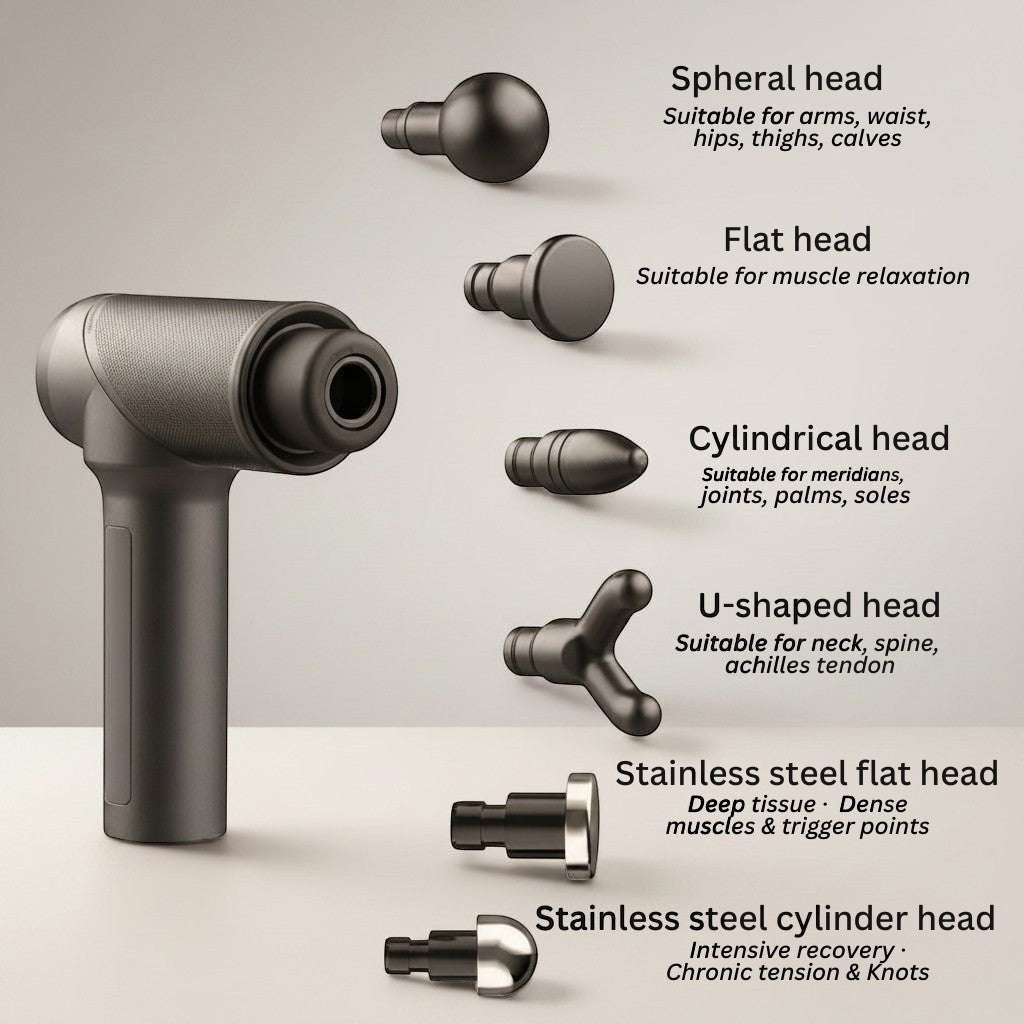 Compact and easy to use, this massage gun is ideal for fitness enthusiasts and active individuals seeking relaxation.