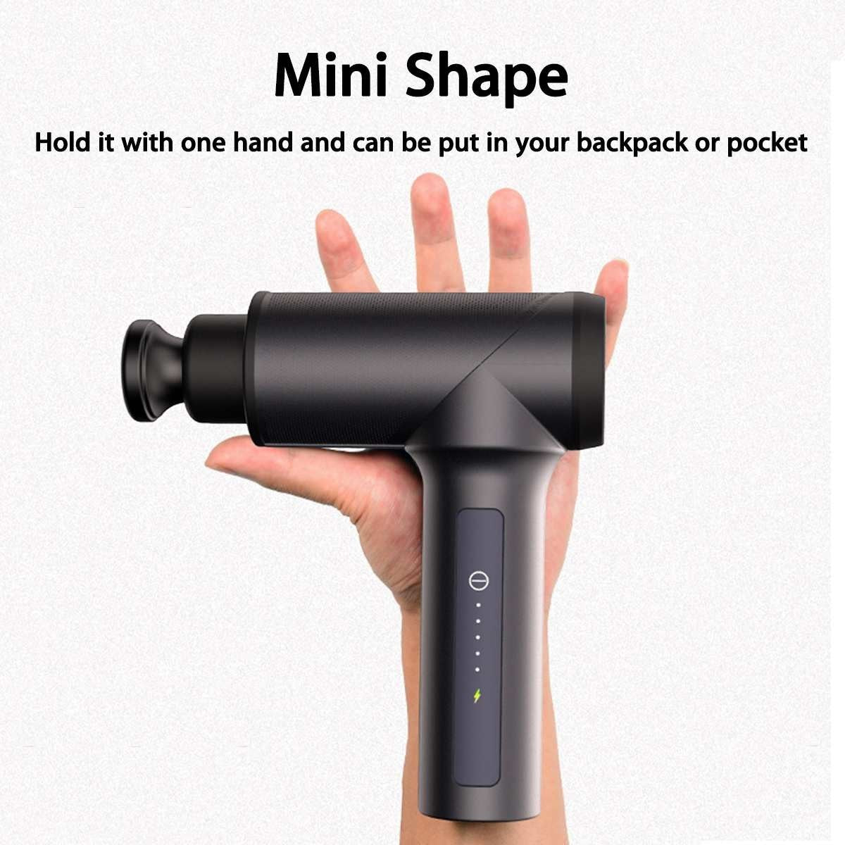 Experience a powerful percussion massage with a professional vibration massage gun designed for relaxation and recovery routines.