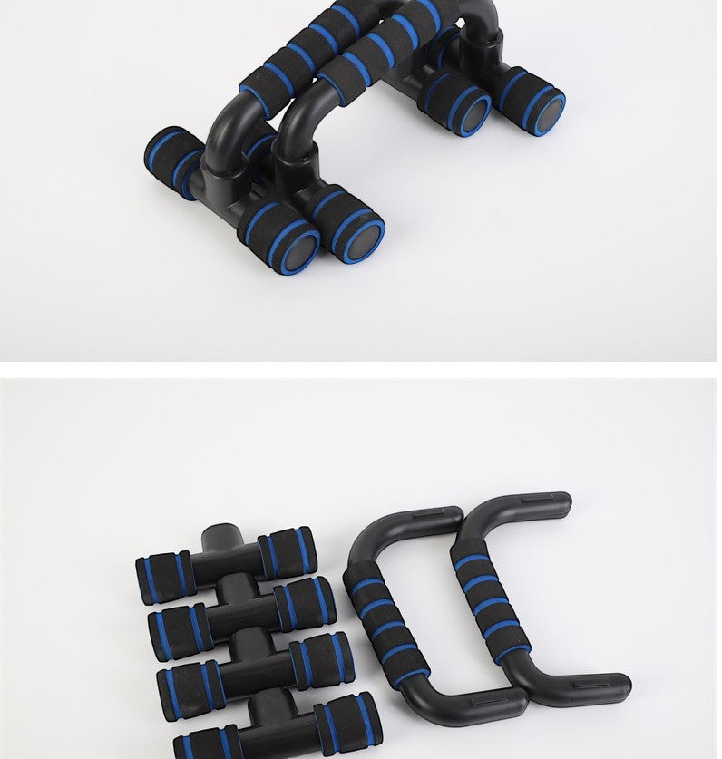 Train comfortably at home with a push-up board designed for versatile strength and fitness workouts.