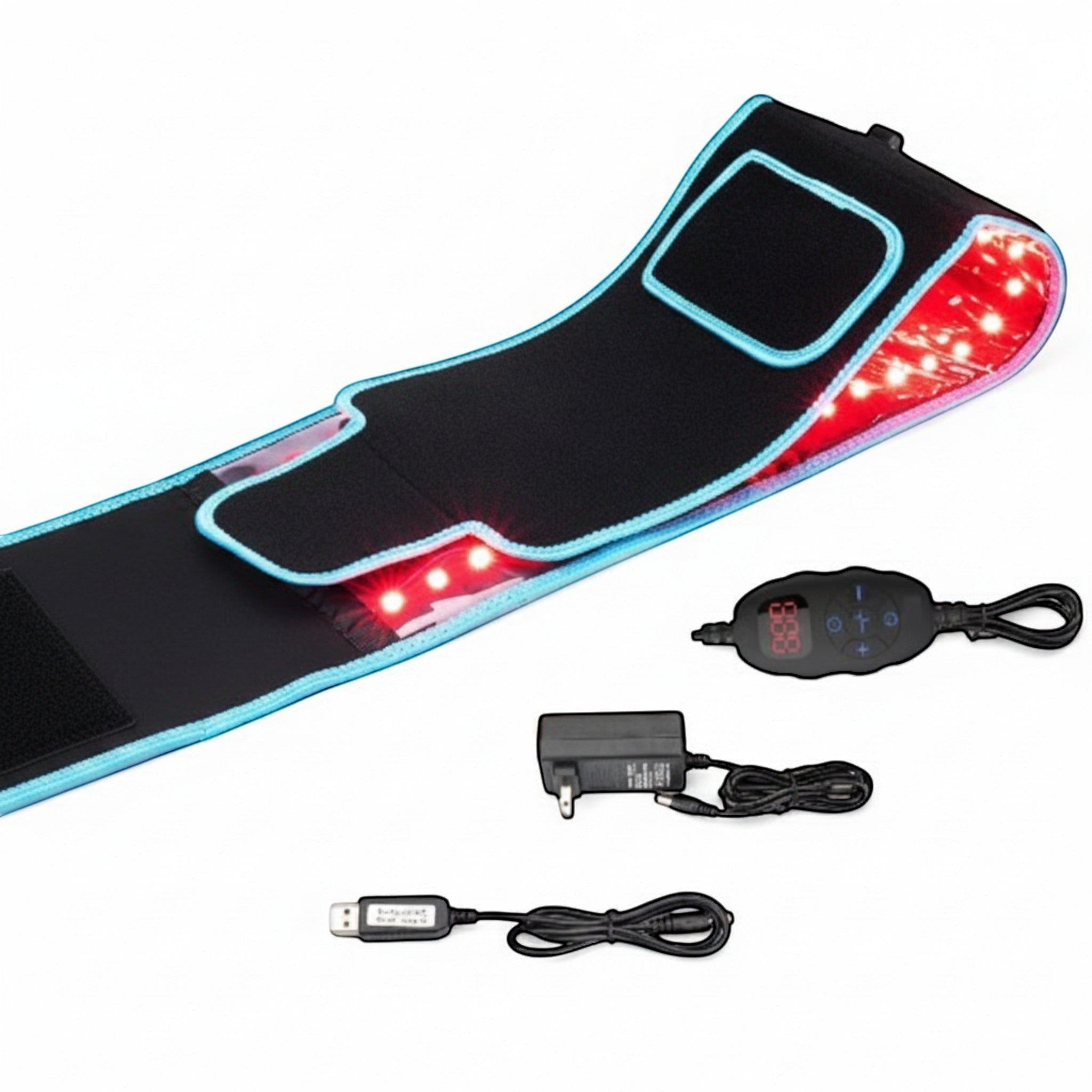 Designed for home use and active lifestyles, this wearable belt provides a convenient wellness solution.