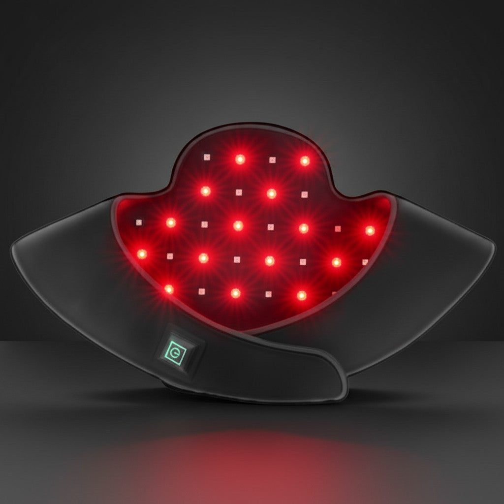 Experience soothing red light therapy from the comfort of home. Designed for post-workout recovery, muscle relaxation, and daily wellness. Comfortable, easy to use, and perfect for active lifestyles.