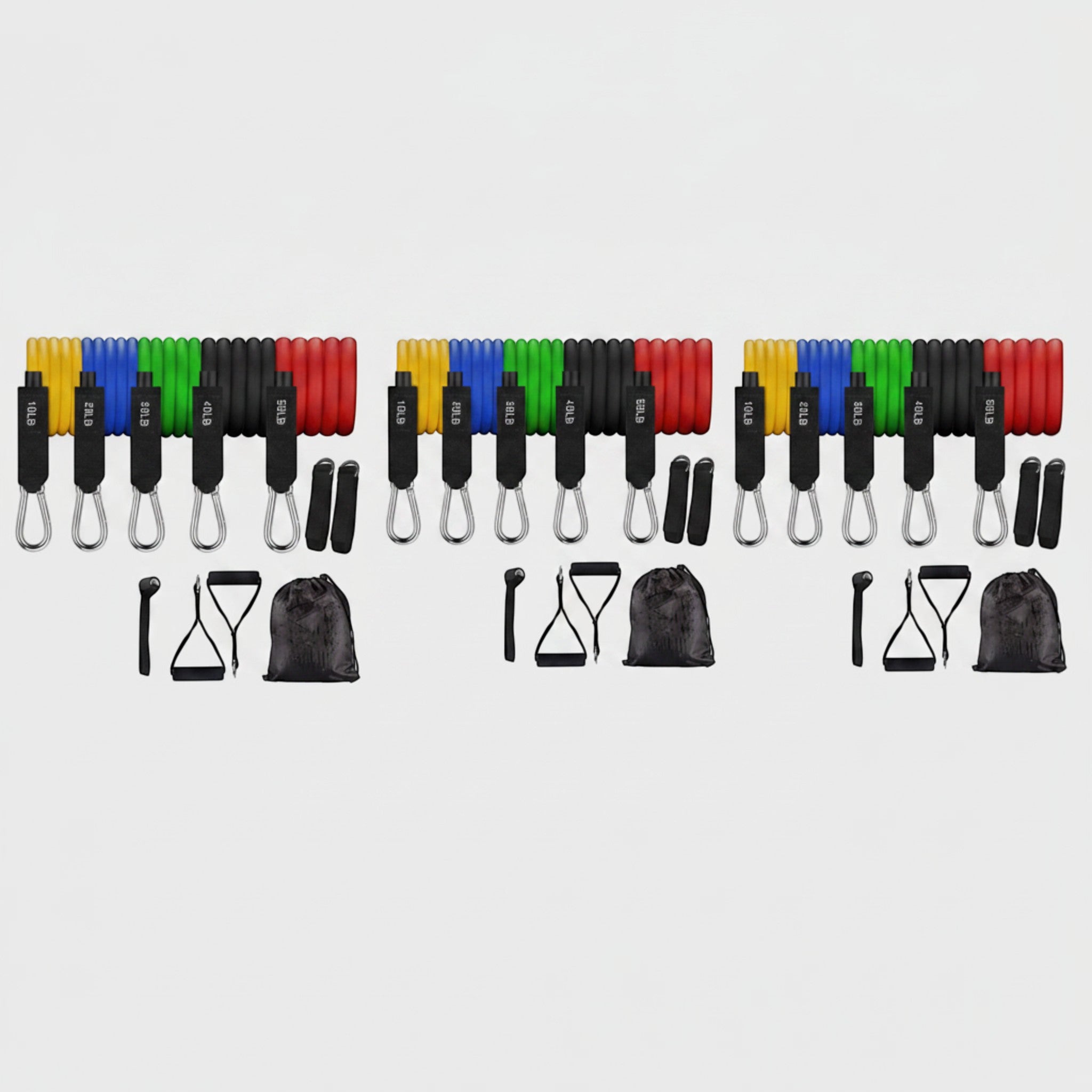 Create a complete home workout experience with resistance bands designed for fitness enthusiasts, beginners, and active lifestyles.