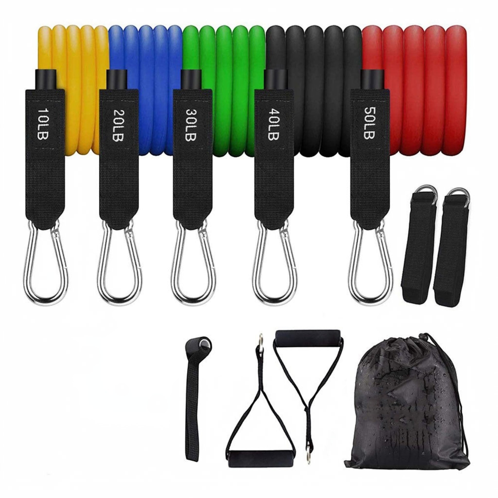 Transform your workouts with this versatile resistance bands training kit. Perfect for strength training, stretching, fitness routines, yoga, and home workouts.