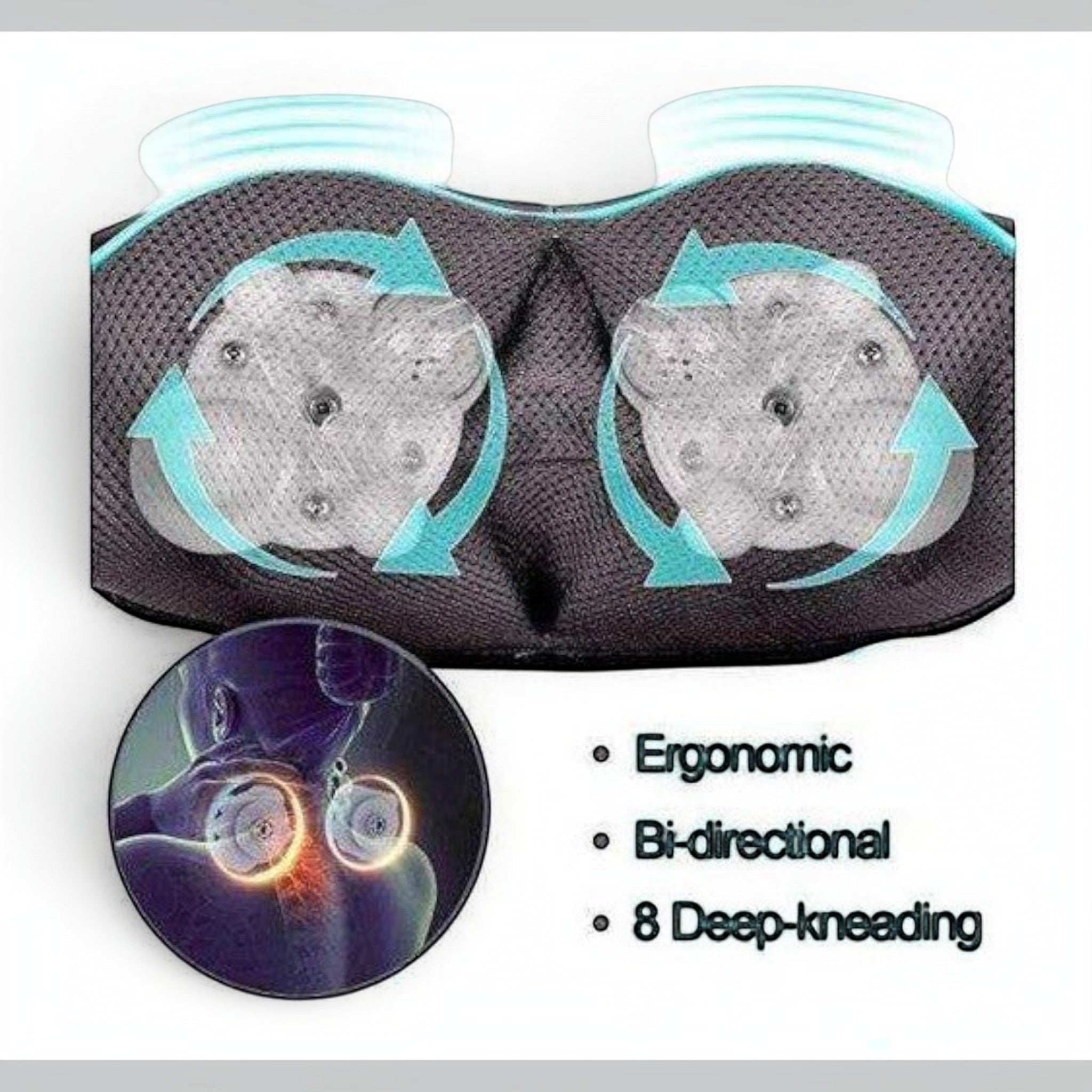 Enjoy a soothing massage experience with a shiatsu heat massager designed for relaxation and everyday wellness routines.
