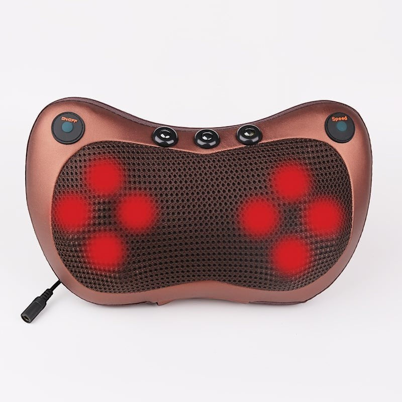 Enjoy a soothing massage experience with a compact massage pillow designed for comfort and convenience.
