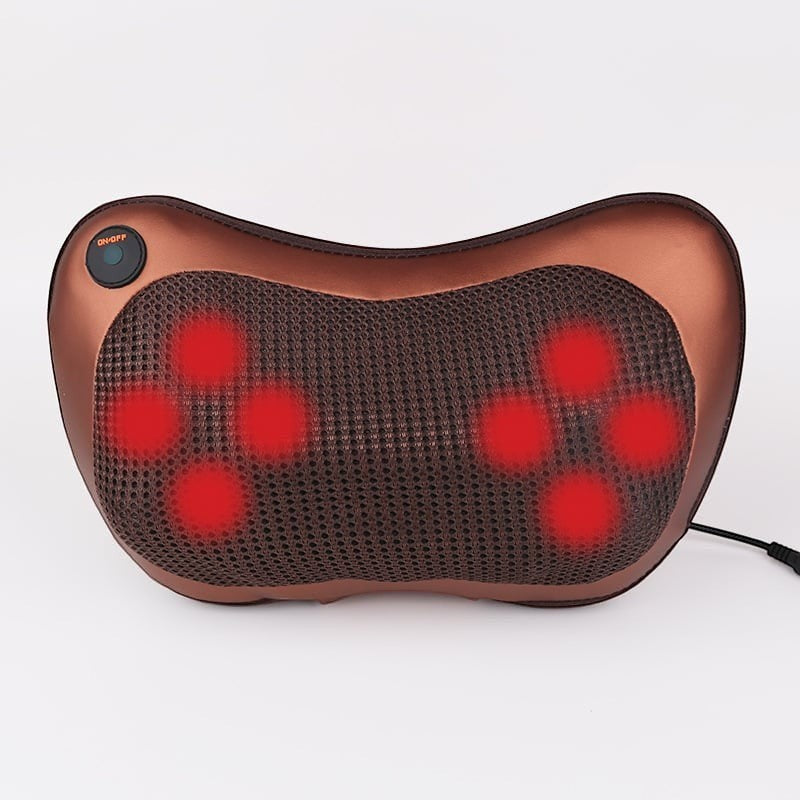Designed for home and travel use, this massage pillow offers a relaxing experience with multiple massage nodes.