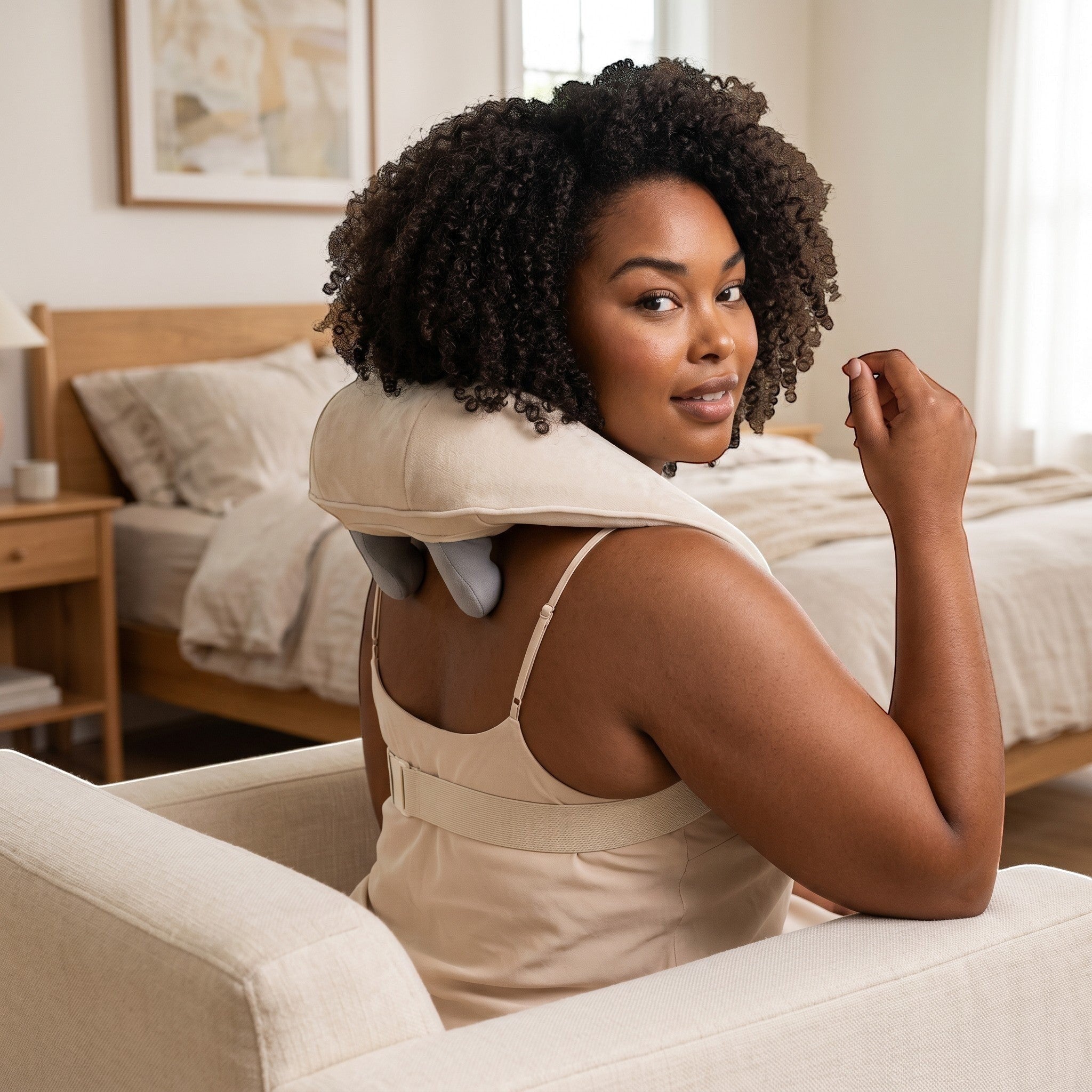 Compact and easy to use, this neck and shoulder massager is designed for relaxation and daily comfort.