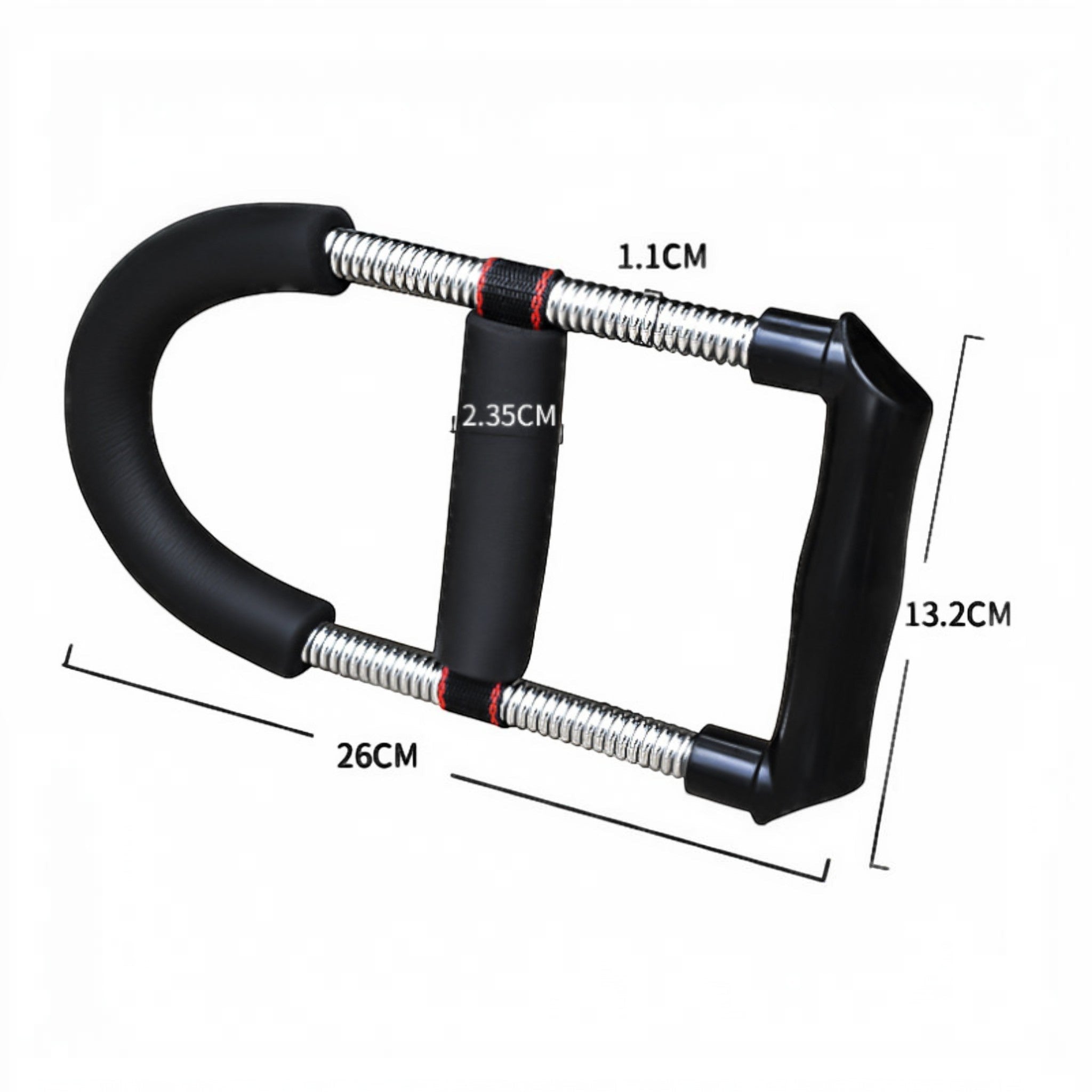 Lightweight and portable, this wrist and forearm trainer is ideal for home workouts and gym training sessions.